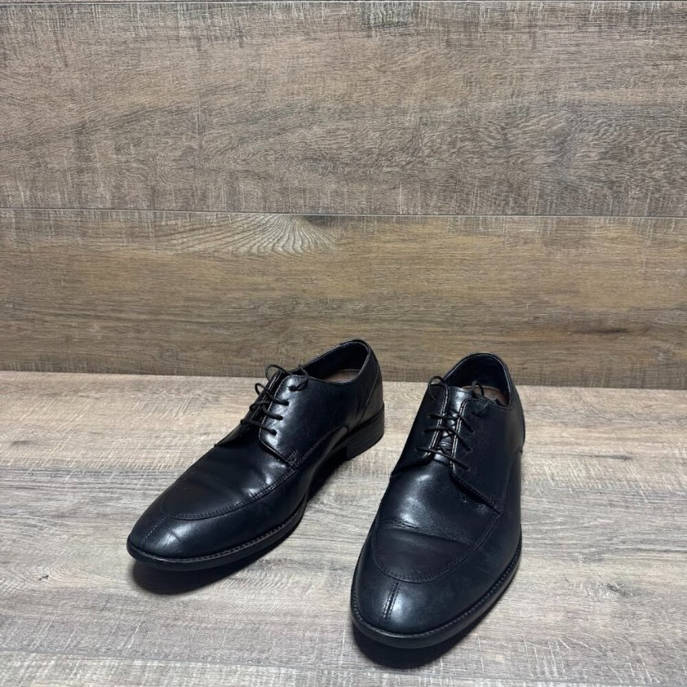 Cole Haan Lenox Hill Black Leather Split Toe Oxford Shoes Men's Size 7.5